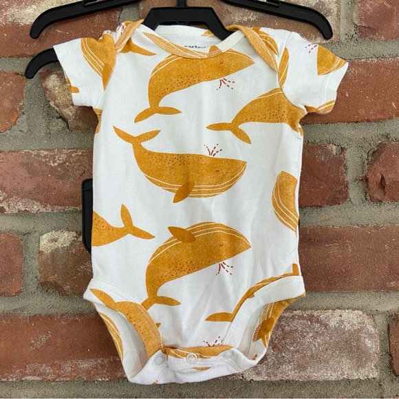 Carters Whale Outfit 3m Yellow Infant Baby - Picture 8 of 10